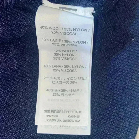 J Crew wool blend embellished neckline sweater - Picture 5 of 5